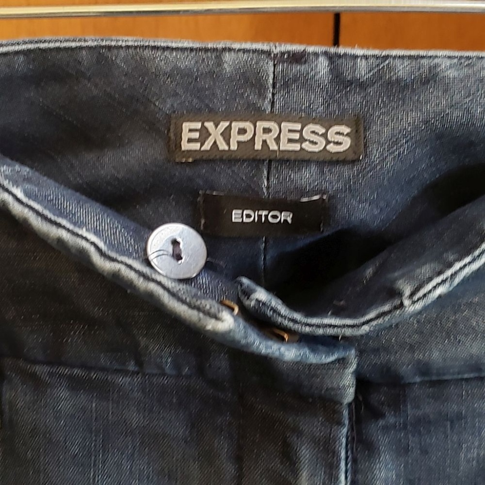 Express Editor Jeans  Dark Blue No Size